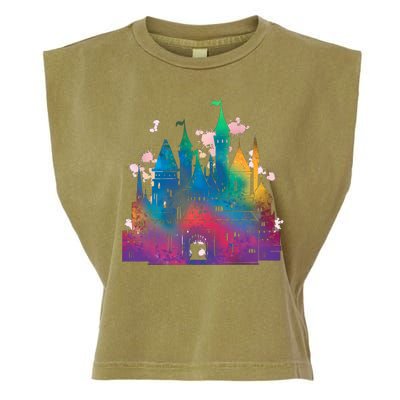 Rainbow Magical Castle Garment-Dyed Women's Muscle Tee