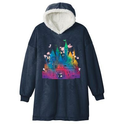 Rainbow Magical Castle Hooded Wearable Blanket