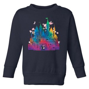 Rainbow Magical Castle Toddler Sweatshirt