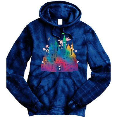 Rainbow Magical Castle Tie Dye Hoodie