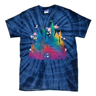 Rainbow Magical Castle Tie-Dye T-Shirt