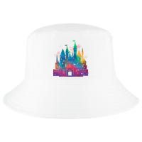 Rainbow Magical Castle Cool Comfort Performance Bucket Hat