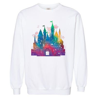 Rainbow Magical Castle Garment-Dyed Sweatshirt