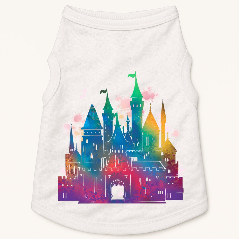 Rainbow Magical Castle Doggie Tank