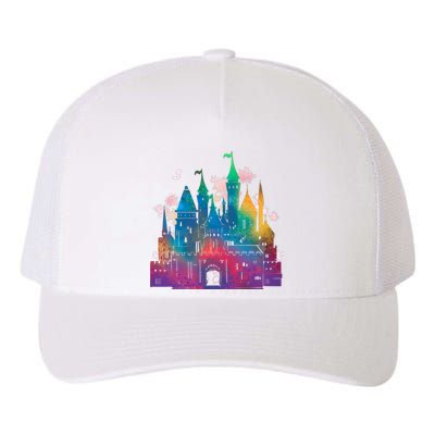 Rainbow Magical Castle Yupoong Adult 5-Panel Trucker Hat