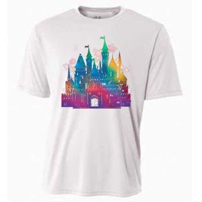 Rainbow Magical Castle Cooling Performance Crew T-Shirt