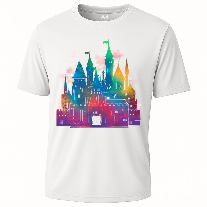 Rainbow Magical Castle Cooling Performance Crew T-Shirt