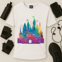 Rainbow Magical Castle Cooling Performance Crew T-Shirt