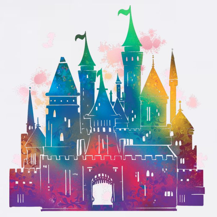Rainbow Magical Castle T-Shirt