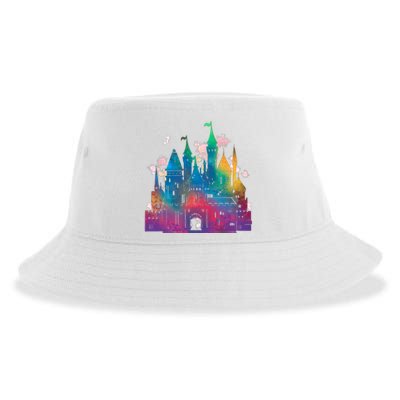 Rainbow Magical Castle Sustainable Bucket Hat