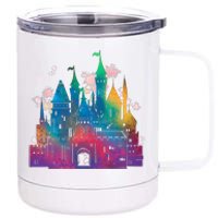 Rainbow Magical Castle 12 oz Stainless Steel Tumbler Cup