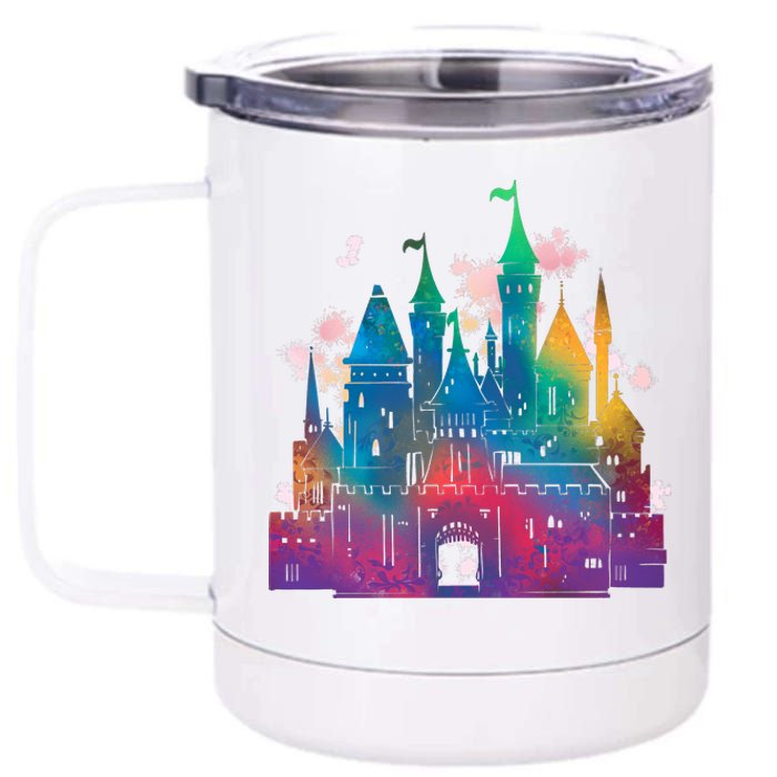 Rainbow Magical Castle 12 oz Stainless Steel Tumbler Cup