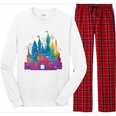 Rainbow Magical Castle Long Sleeve Pajama Set