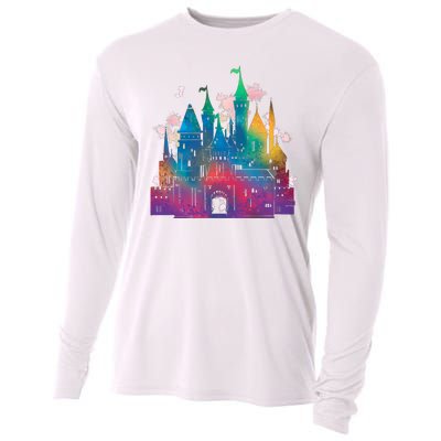 Rainbow Magical Castle Cooling Performance Long Sleeve Crew