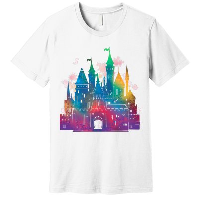 Rainbow Magical Castle Premium T-Shirt