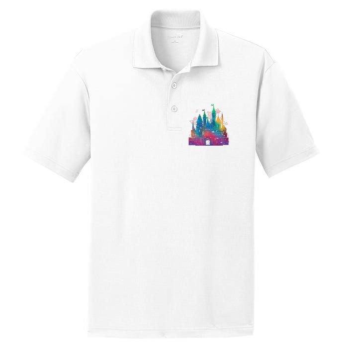 Rainbow Magical Castle PosiCharge RacerMesh Polo