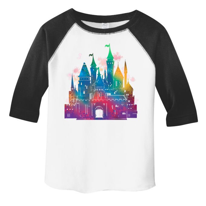 Rainbow Magical Castle Toddler Fine Jersey T-Shirt