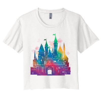 Rainbow Magical Castle Crop Top