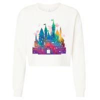 Rainbow Magical Castle Cropped Pullover Crew