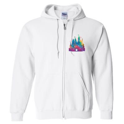 Rainbow Magical Castle Full Zip Hoodie