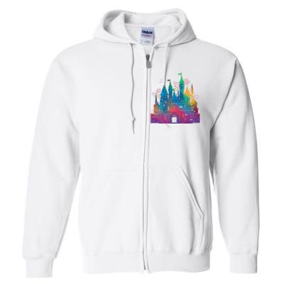 Rainbow Magical Castle Full Zip Hoodie