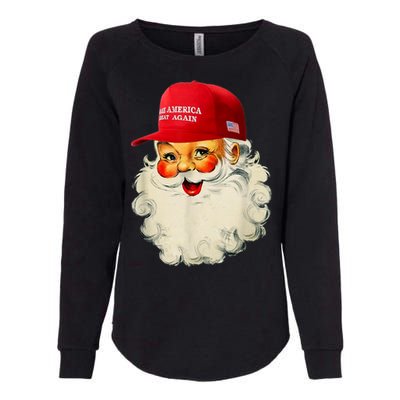 Retro Make Christmas Great Again Trump Christmas Maga Santa Gift Womens California Wash Sweatshirt