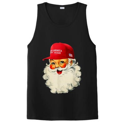 Retro Make Christmas Great Again Trump Christmas Maga Santa Gift PosiCharge Competitor Tank