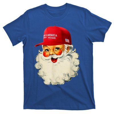 Retro Make Christmas Great Again Trump Christmas Maga Santa Gift T-Shirt