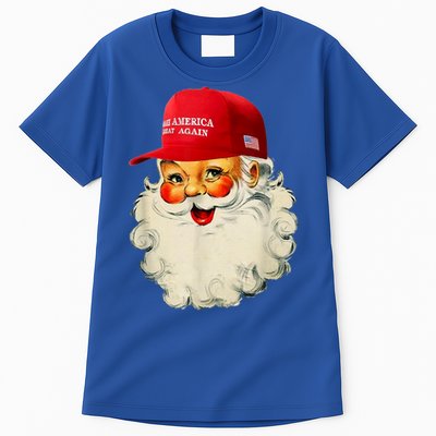 Retro Make Christmas Great Again Trump Christmas Maga Santa Gift Tall T-Shirt