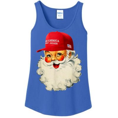 Retro Make Christmas Great Again Trump Christmas Maga Santa Gift Ladies Essential Tank