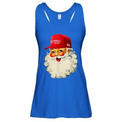 Retro Make Christmas Great Again Trump Christmas Maga Santa Gift Ladies Essential Flowy Tank