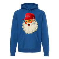 Retro Make Christmas Great Again Trump Christmas Maga Santa Gift Premium Hoodie