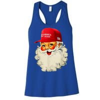 Retro Make Christmas Great Again Trump Christmas Maga Santa Gift Women's Racerback Tank