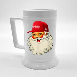 Retro Make Christmas Great Again Trump Christmas Maga Santa Gift Beer Stein