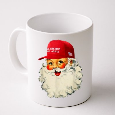 Retro Make Christmas Great Again Trump Christmas Maga Santa Gift Coffee Mug