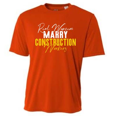 Real Marry Construction Workers Gift Cooling Performance Crew T-Shirt