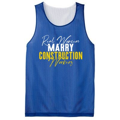 Real Marry Construction Workers Gift Mesh Reversible Basketball Jersey Tank