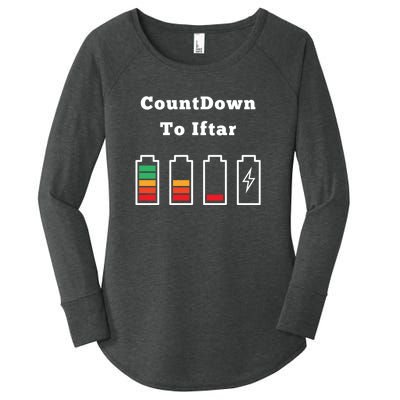 Ramadan Mubarak Countdown To Iftar Gift Women's Perfect Tri Tunic Long Sleeve Shirt