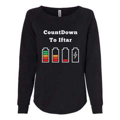 Ramadan Mubarak Countdown To Iftar Gift Womens California Wash Sweatshirt