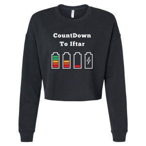 Ramadan Mubarak Countdown To Iftar Gift Cropped Pullover Crew