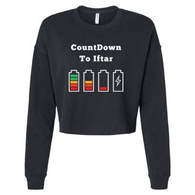 Ramadan Mubarak Countdown To Iftar Gift Cropped Pullover Crew