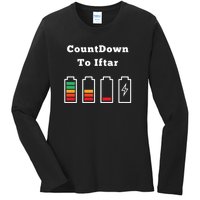 Ramadan Mubarak Countdown To Iftar Gift Ladies Long Sleeve Shirt