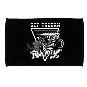 Retro Muscle Cars Hot Rod American Classic Old Automobile Microfiber Hand Towel