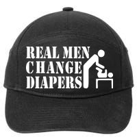 Real Men Change Diapers 7-Panel Snapback Hat
