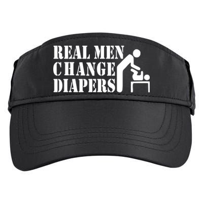 Real Men Change Diapers Adult Drive Performance Visor