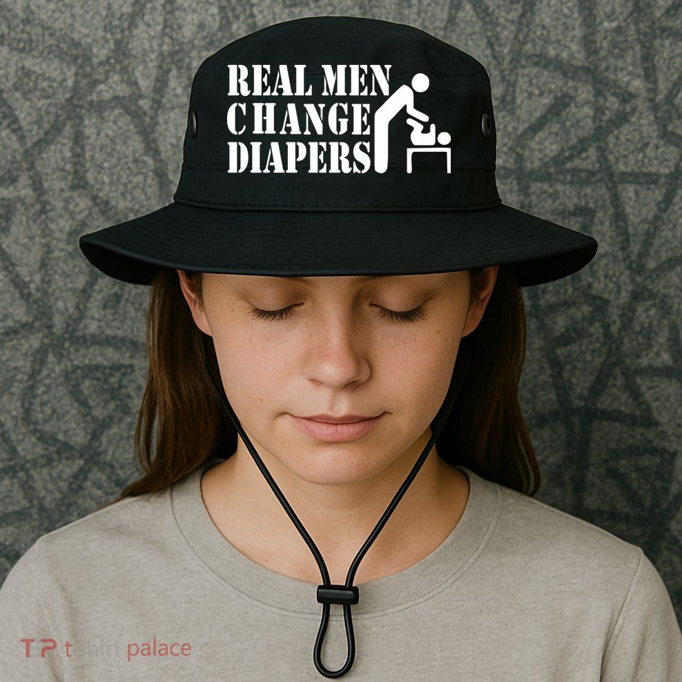 Real Men Change Diapers Bucket Hat