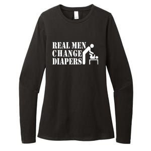 Real Men Change Diapers Womens CVC Long Sleeve Shirt