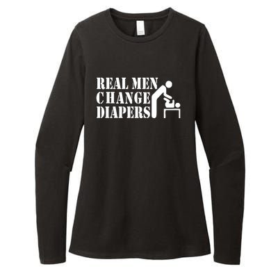 Real Men Change Diapers Womens CVC Long Sleeve Shirt