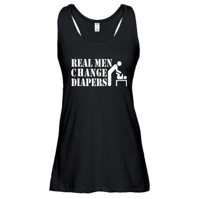 Real Men Change Diapers Ladies Essential Flowy Tank