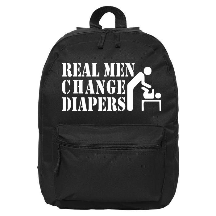 Real Men Change Diapers 16 in Basic Backpack